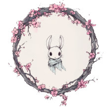 A Hare's Spring in the Cherry Blossom Grove
