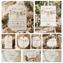 Cute Clothesline Gender Neutral Baby Shower