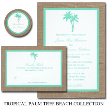 The Tropical Palm Tree Beach Wedding Collection
