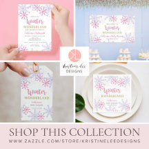 Winter Wonderland Baby Shower Cute Gold Glitter