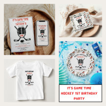 It’s Game Time Hockey 1st Birthday Collection