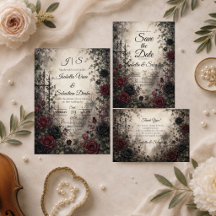 Moody Gothic Garden Wedding