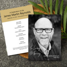 Printable Celebration of Life Memorial Programs