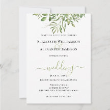 Simple Foliage Wedding Collection
