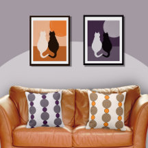 Set Of Two Wall Decor and Throw Pillows