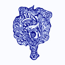 Woodcutprint Series "Flower Heart"