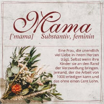 Mama - einfach unersetzlich - Blumenstrauß