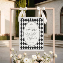 Black Checkered Wedding Celebration