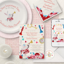 Alice Wonderland Baby Shower Birthday