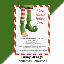 Funny Elf Legs Christmas Collection 