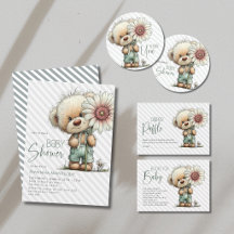 Cute Bear Big Daisy