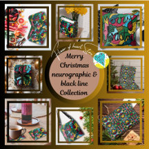 MERRY CHRISTMAS NEUROGRAPHIC & BLACK LINE