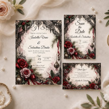 Romantic Gothic Christmas Wedding