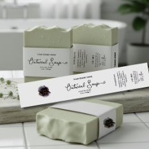 Modern Script Black and white Soap Branding Kit