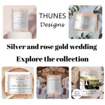 Wedding - Silver and rose gold 