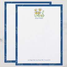 Daisy Chain Letters | Hand-Painted Stationery Set