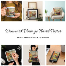 Denmark Vintage Travel Poster