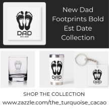 New Dad Footprints Bold Est Date Collection