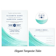 Elegant Turquoise Tides Beach Wedding