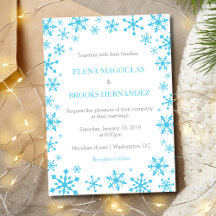 Winter Snowflakes Invitations