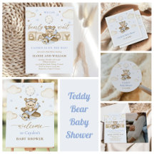 Teddy Bear Boy Baby Shower