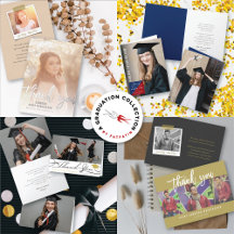 GRADUATION THANK YOU PHOTO CARDS   MODERN GRAD