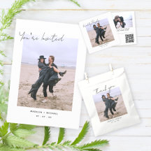 Budget Wedding Invitation Save the Date Photo Card