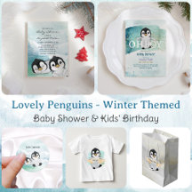 Lovely Penguins Baby Shower & Kids' Birthday Ideas
