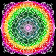 Color burst Mandala