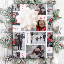Photo Collage Holiday Wrapping Paper