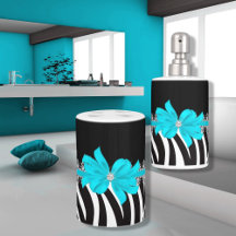 Diamond Delilah Teal Bath Decor