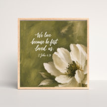  WE LOVE BECAUSE HE FIRST LOVED US | Wedding Gift 