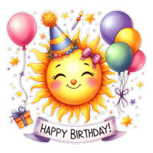 Sunshine Happy Birthday 