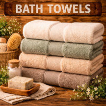 Vintage Bath Towel Sets 