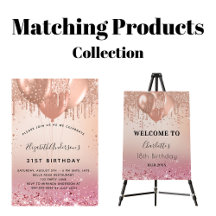 Birthday party - balloons - blush pink rose gold