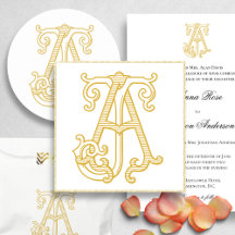AJ Monogram or JA Monogram