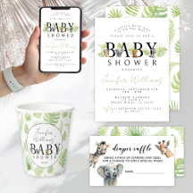 Palm leaves Safari baby shower