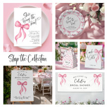 She's Tying the Knot Pink Coquette Bridal Shower