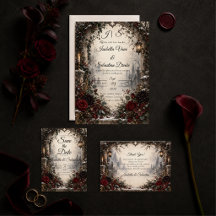 Moody Gothic Winter Wedding