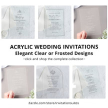 Elegant Acrylic Wedding Invitations