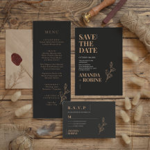 Royal Black Simple Minimalist 