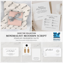 Minimalist Jewelry Business Stationery Packaging