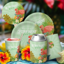 Trendy Summer Flamingo Retirement Party 2026