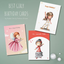 BEST GIRLY BIRTHDAY GREETING CARDS 