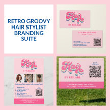Retro Groovy Hair Stylist Branding Suite