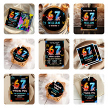 Graffiti 6 7 Meme Trend Birthday Party