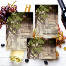 Natural Grape Leaves Vineyard Wedding