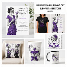 Halloween Girls Night Out | Elegant Skeletons