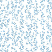 Blue Toile Wallpaper Theme