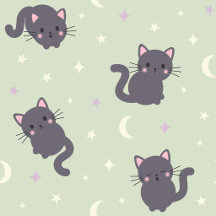 Cute Pastel Cat Pattern Collection